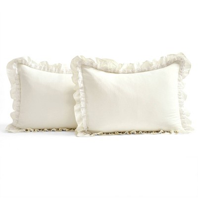 Lush Decor 3pc King Ella Lace Ruffle Bedspread Set Ivory - Lush Décor: Elegant Polyester Bedding, Plain Weave, Lightweight — фото 5