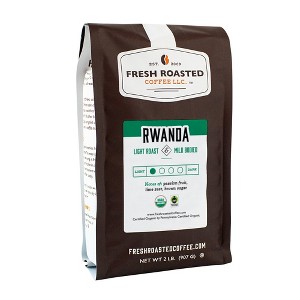 Fresh Roasted Coffee, Organic Rwandan Coffee, Light Roast Whole Bean - 2lb - 1 of 4