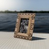 4x6 Brown Western Picture Frame Mango Wood, MDF & Glass by Foreside Home & Garden - 2 of 4