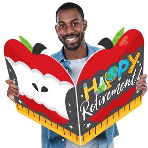 Big Dot of Happiness Teacher Retirement - Congratulations Giant Greeting Card - Big Shaped Jumborific Card - 1 of 4