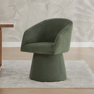 Spruce&Spring Modern Upholstered Swivel Dining Chair with Arm - 1 of 4