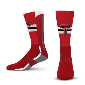 NCAA Texas Tech Red Raiders Streak Team Color Crew Socks - L - 1 of 3