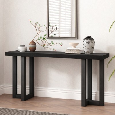 Modern Console Table with Sturdy Wood Legs, Entryway Table, Farmhouse Sofa Table for Hallway, Living Room, or Home Office-Maison Boucle