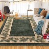Christmas Washable Area Rug Xmas Pine Cones Rug Plaid Rugs for Living Room Bedroom - 2 of 4