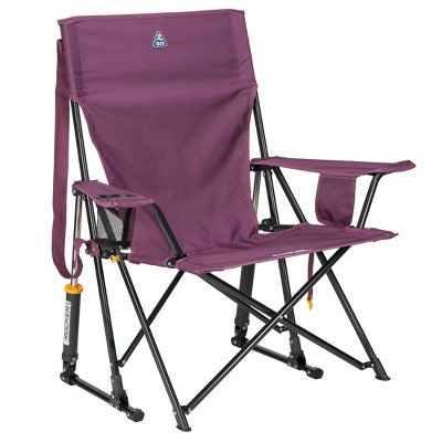 GCI Outdoor Comfort Pro Rocker Foldable Rocking Camp Chair with Solid Backrest