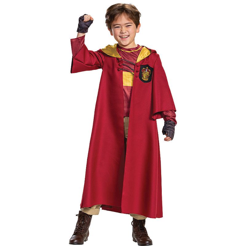 Disguise Kids' Deluxe Harry Potter Gryffindor Quidditch Team Costume, 1 of 2