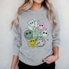 Simply Sage Market Women's Graphic Sweatshirt Lucky Smiley Disco - 2 of 4