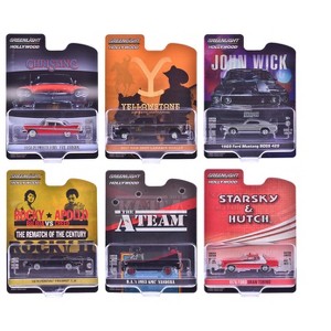 "Hollywood Greatest Hits" (2024) Set of 6 pieces 1/64 Diecast Model Car by Greenlight - 1 of 4