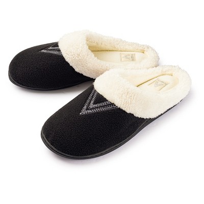 Roxoni Women's Slippers Wool-Like Fleece Lined Clog Comfort House Shoe