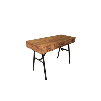 Jalia Desk Rustic Oak/Black - Acme Furniture