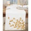 Saro Lifestyle Elegant Charm Poinsettia Branch Table Runner - 3 of 3