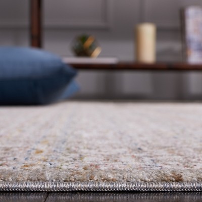 Harlow Ivory Hand-Knotted Synthetic 4' x 6' Area Rug
