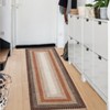 Indoor Modern Machine Washable Geometric Bordered Area Rugs - Soft Non Slip Floor Carpet for Home Office - 4 of 4