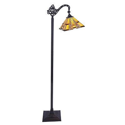 Chloe Lighting Progressive Tiffany-Style 1 Light Reading Floor Lamp 11" Wide