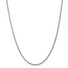 Black Bow Jewelry 3mm, 14k White Gold, Solid Parisian Wheat Chain Necklace - 3 of 4