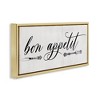 Stupell Industries Bon Appetit Vintage Cutlery Floating Frame Canvas Art, Gold, 25" x 11" - 2 of 4
