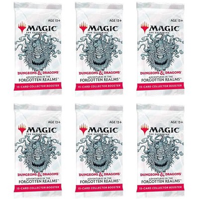 Magic The Gathering 6 Packs Magic: The Gathering Collector Booster Pack Lot MTG Adventures in The Forgotten Realms