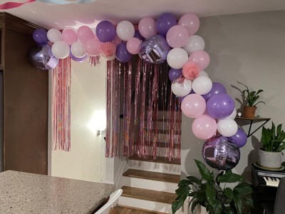 52ct Large Balloons Arch With Backdrop Rose Gold - Spritz™ : Target