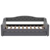 YOOCOZZ Twin XL Size Linen Upholstered Daybed with LED Lighting and Trundle - 3 of 4