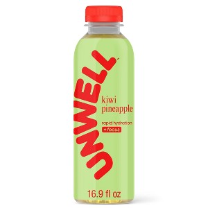 Unwell Kiwi Pineapple Hydration Electrolyte Drink for Rapid Hydration + Focus - 16.9 fl oz Bottle - 1 of 4