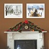 2- Piece Vignette Sleigh Bells Ring White Framed Wall Art for Living Room, Bedroom Wall Art Print for Home Decor by Billy Jacobs - 3 of 4