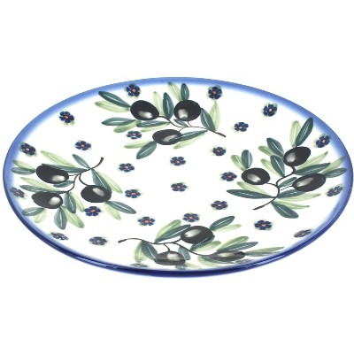 Blue Rose Polish Pottery Kalamata Dinner Plate