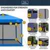 KAMPKEEPER 10x10 Pop Up Canopy Tent with Netting, Outdoor Sun Shade, Light Blue - 3 of 4