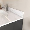 KTMBDW 43/37/31'' Rectangular Bathroom Sink with Marble Vanity Top, Predrilled Centerset and 4-Inch Backsplash, Stain-Resistant, Easy-To-Clean- White - 4 of 4