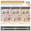 Vanity Mirror with Lights, 17 LED Hollywood Lighted Mirror, 3 Color Modes, Touch Control & USB Charging, Dimmable Tabletop/Bedroom Mirror - 2 of 4