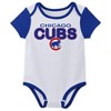 MLB Chicago Cubs Infant Boys' 3pk White Bodysuit - 2 of 4