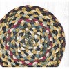 Earth Rugs Fir/Ivory Jute Large Coaster – 7" Round Braided Table Mat, Farmhouse Country Style - 2 of 3
