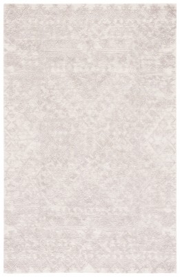 Ivory Hand-Tufted Wool Rectangular 4' x 6' Area Rug
