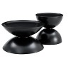 Vynxaria Black Round End Tables Set of 2 - Multifunctional with Movable Storage Top - 4 of 4