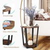 Tangkula 2 PCS 2-Tier Industrial Round End Table Metal Sofa Side Table with Storage Shelf - image 4 of 4