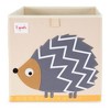 3 Sprouts Large 13 Inch Square Children's Foldable Fabric Storage Cube Organizer Box Soft Toy Bins, Pet Hedgehog and Friendly Owl (2 Pack) - image 4 of 4