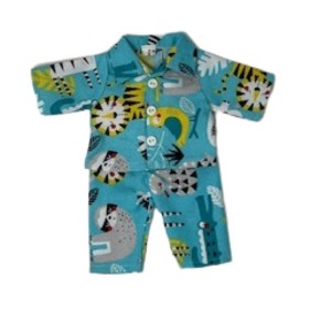 Doll Clothes Superstore Safari Pajamas Fit 12 Inch Baby Alive And Little Baby Dolls - 1 of 4