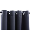Aghana Digitals 2-Pack Anthracite Blackout Curtains 55.1x68.9" with Metal Rings - 100% Polyester, - 3 of 4