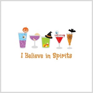 Paper Frenzy I Believe in Spirits Halloween Cocktail Napkins - 25 pack - 1 of 1