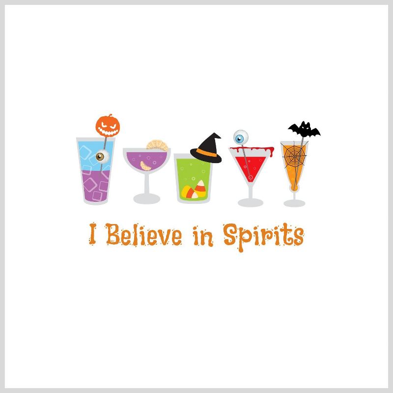 Paper Frenzy I Believe in Spirits Halloween Cocktail Napkins - 25 pack, 1 of 2