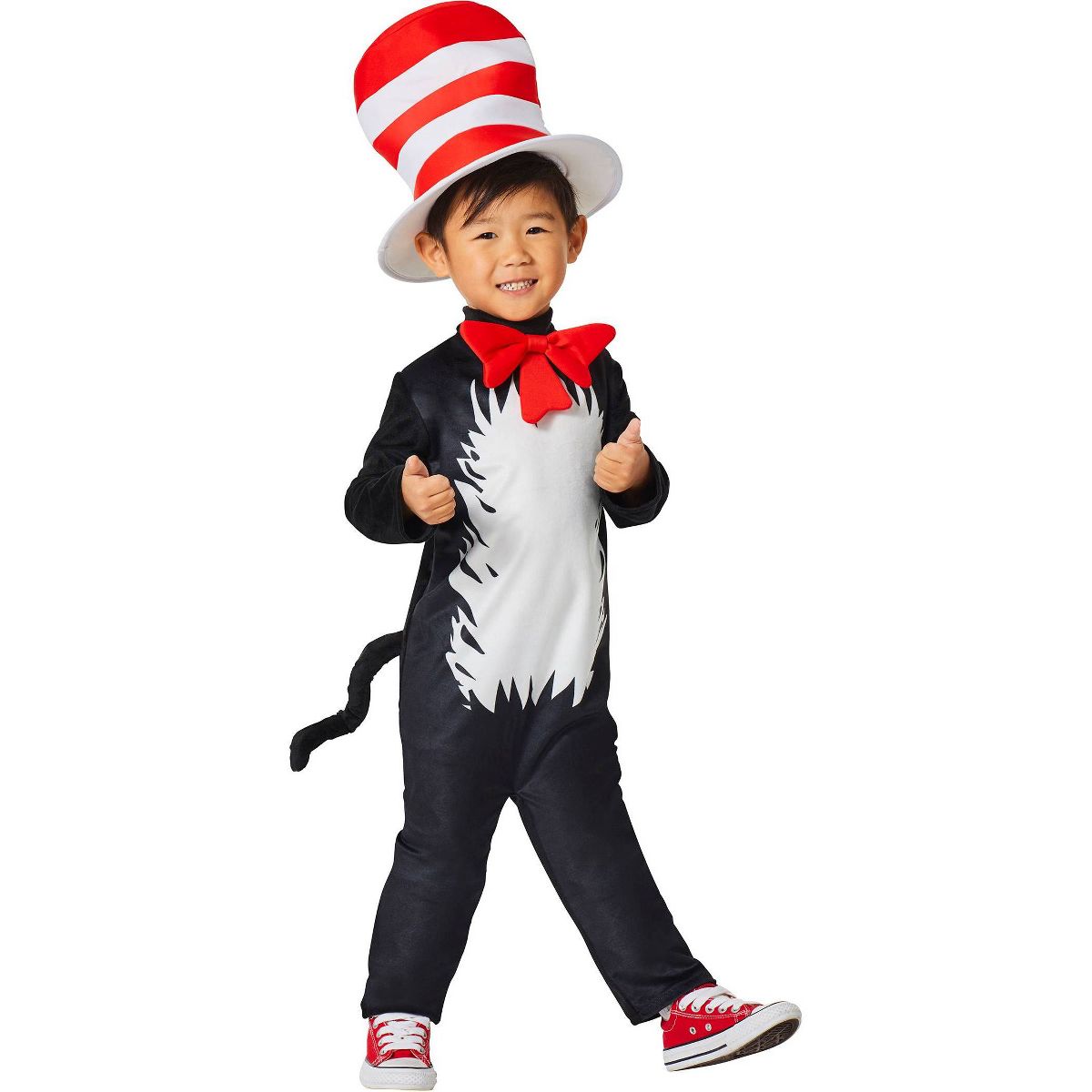Dr. Seuss Toddler Cat in the Hat Costume Jumpsuit Orange