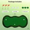 Costway 10 x 3.3/5 FT Golf Putting Green Professional Golf Training Mat with 2 Golf Balls - 3 of 4