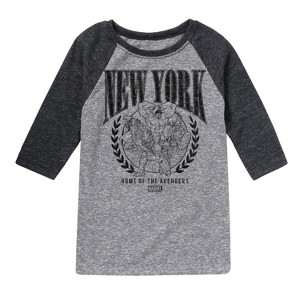 Boys' - Marvel - Avengers NYC Raglan Graphic T-Shirt - 1 of 4