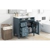 SeaCamel 30" Single Sink Bathroom Vanity - Modern Storage Cabinet with 2 Drawers & Tip-out Drawer - 2 of 4
