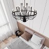 BAOURE 5 Light Black Farmhouse Kitchen Island Lighting Industrial Linear Chandelier for Dining Room - 4 of 4