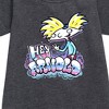 - Hey Arnold! - Airbrush Arnold Graphic Short Sleeve Fleece Dress - 2 of 3