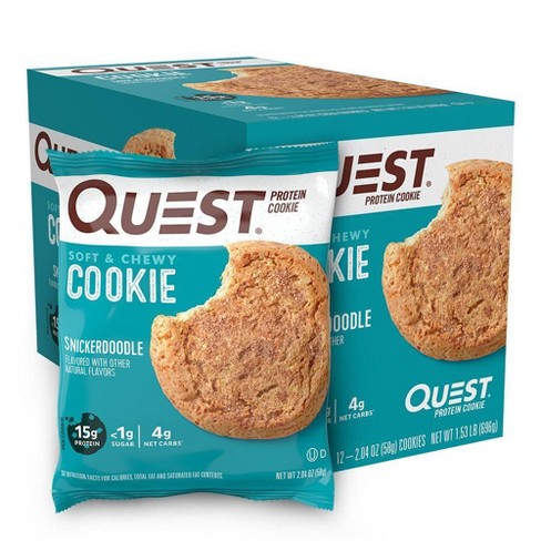 Quest Nutrition Protein Cookie - Snickerdoodle - 12ct : Target