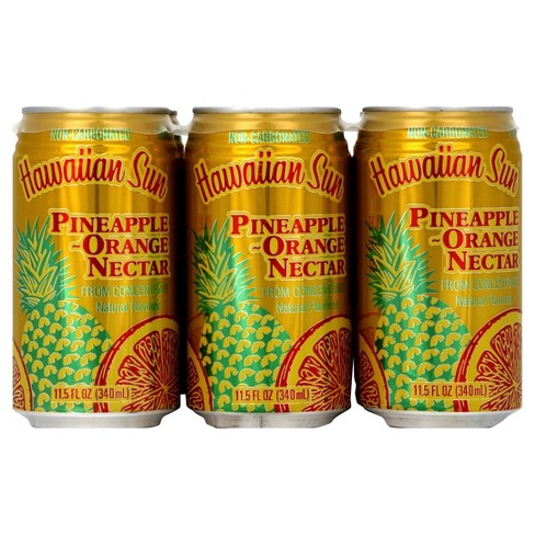 Hawaiian Sun Pineapple-orange Nectar - 6pk/11.5 Fl Oz Cans : Target