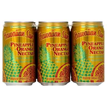 Hawaiian Sun Pineapple-Orange Nectar - 6pk/11.5 fl oz Cans