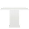 Resenkos Computer Desk, Office Desk, Study Desk,Square Conference Table, 35" Small Meeting Table,White - 3 of 4