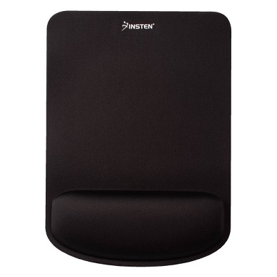 Insten Mouse Pad with Wrist Support Rest, Ergonomic Support, Pain Relief Memory Foam, Non-Slip Rubber Base, Rectangle, 9.8 x 7.1 inches